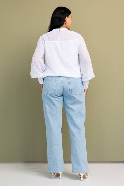 Блуза LindaLux 1-317 белые_бубочки - фото 8