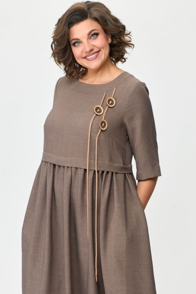 Платье Michel chic 2132 капучино - фото 2
