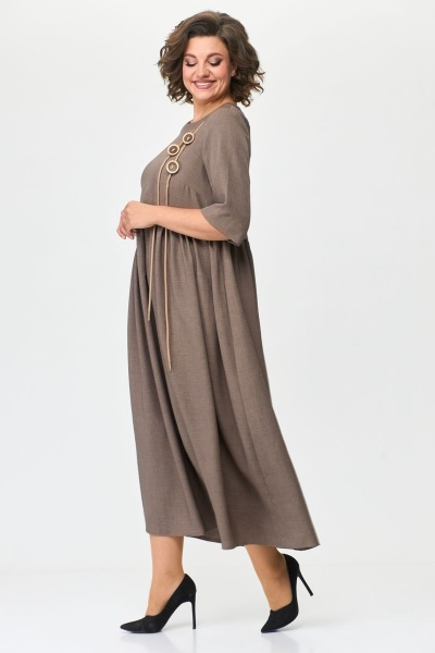 Платье Michel chic 2132 капучино - фото 6