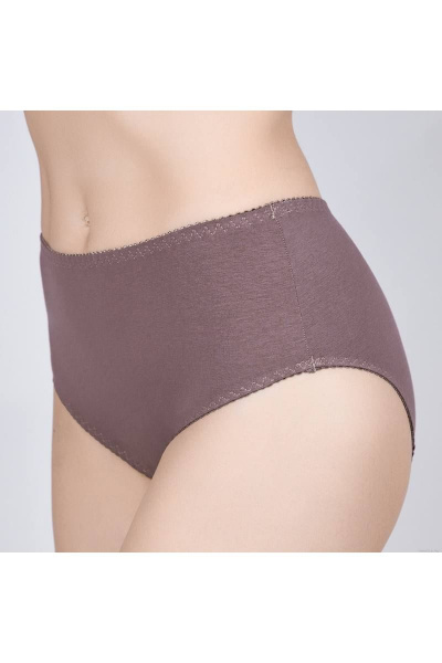 Трусы из трикотажного хлопка с высокой линией талии Verally 109-2 перец - фото 3