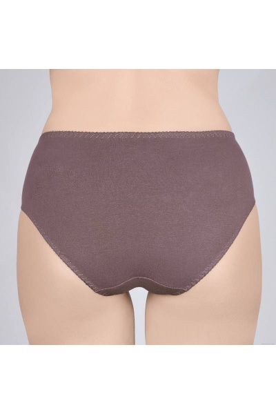 Трусы из трикотажного хлопка с высокой линией талии Verally 109-2 перец - фото 2