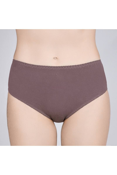 Трусы из трикотажного хлопка с высокой линией талии Verally 109-2 перец - фото 1