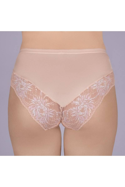 Трусы-слип из эластичного кружева и полотна с высокой посадкой Verally 1165-1 грейс - фото 2