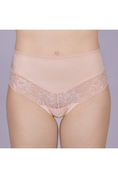 Трусы-слип из эластичного кружева и полотна с высокой посадкой Verally 1165-1 грейс - фото 1