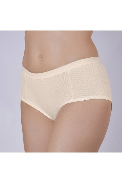 Бежевые брифы из хлопкового полотна Verally 1179-1 экрю - фото 3