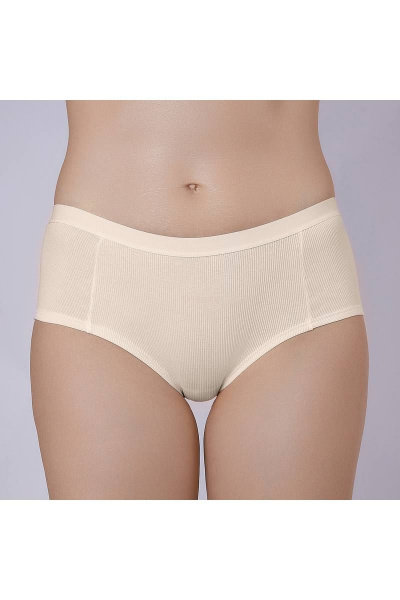 Бежевые брифы из хлопкового полотна Verally 1179-1 экрю - фото 1