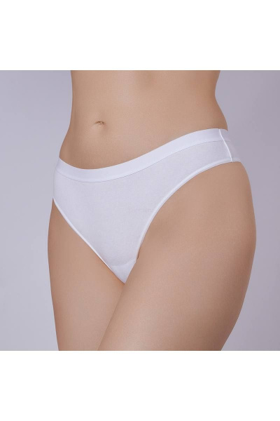Трусы-стринг из хлопка с эластаном Verally 1194-1 белый - фото 3