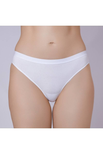 Трусы-стринг из хлопка с эластаном Verally 1194-1 белый - фото 1