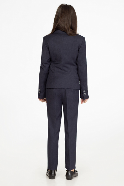 Классические брюки для девочки с боковыми карманами Panda Kids 222761С-152 Синий - фото 2