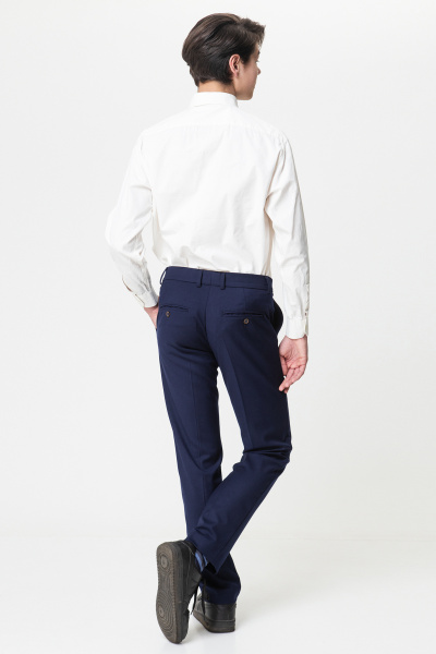 Классические брюки из текстиля для мальчика Panda Kids 322861BA-164 Синий - фото 2