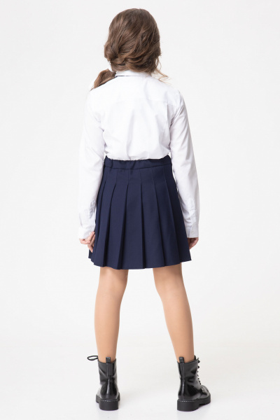 Юбка деловая из текстиля для деловых мероприятий Panda Kids 360551-164 Синий - фото 2