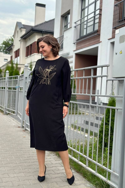 Платье Runella 1585 черный - фото 7