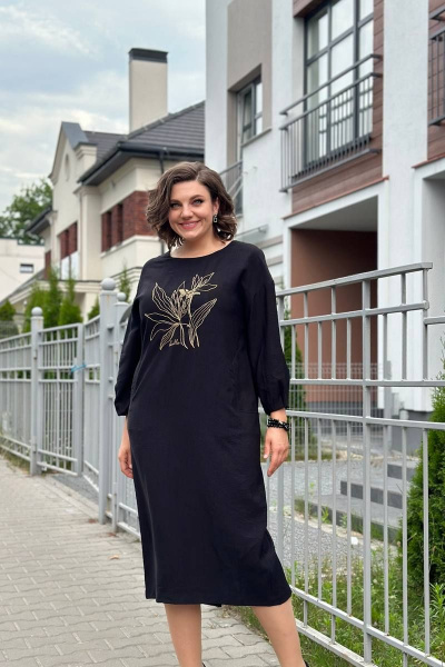 Платье Runella 1585 черный - фото 4