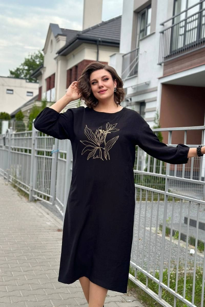 Платье Runella 1585 черный - фото 2