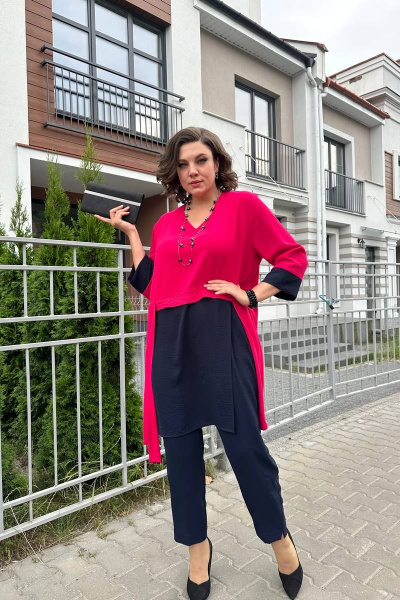 Брюки, туника Runella 1586 фуксия - фото 3