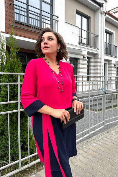 Брюки, туника Runella 1586 фуксия - фото 2