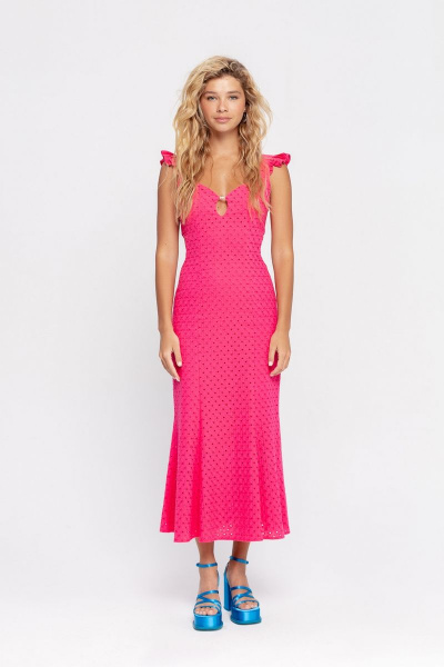 Платье PiRS 4580 розовый - фото 3