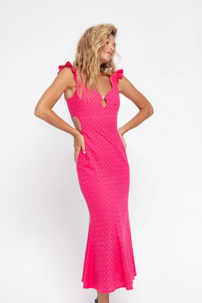 Платье PiRS 4580 розовый - фото 2