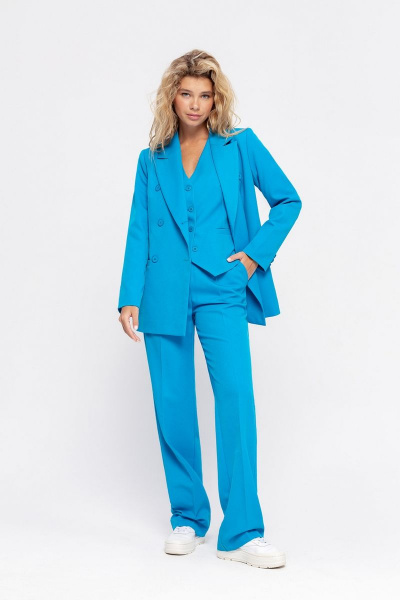 Жилет PiRS 4643 ярко-голубой - фото 5