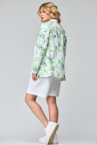 Жакет из джинсовой ткани с отложными лацканами и застежкой Angelina & Сompany 834 - фото 6