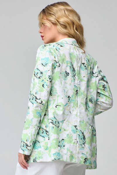 Жакет из джинсовой ткани с отложными лацканами и застежкой Angelina & Сompany 834 - фото 2