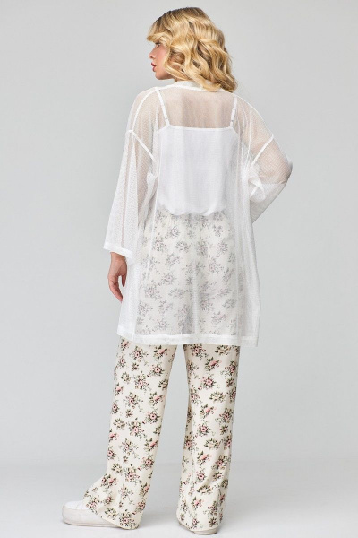 Широкие хлопковые брюки с резинкой на поясе Angelina & Сo 855 - фото 2