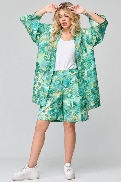 Шорты из хлопка с завышенной талией и свободным кройом Angelina & Сompany 858 - фото 5