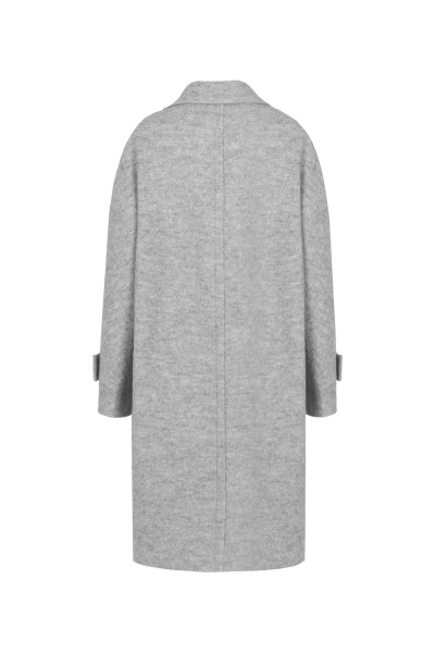 Демисезонное пальто из шерстяной пальтовой ткани Elema 1-12047-2-164 серый_меланж - фото 3