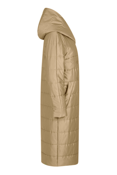 пальто демисезонное на каждый день из плащёвой ткани Elema 5-12592-1-164 верблюд - фото 5