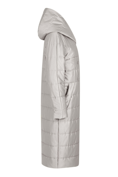 Пальто на каждый день из плащёвой ткани, демисезонное Elema 5-12592-1-164 светло-серый - фото 6