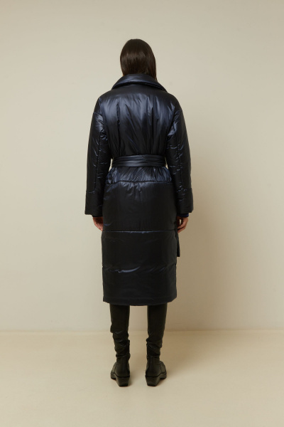 Пальто на каждый день из пальтовой ткани, демисезонное Elema 5-12907-1-170 фиолетовый - фото 3