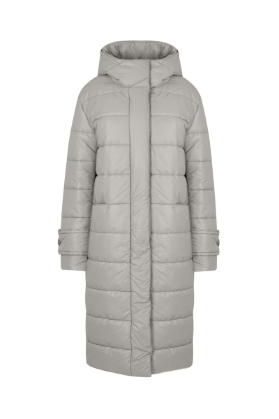 Пальто на каждый день из пальтовой ткани, демисезонное Elema 5-13059-1-170 светло-серый - фото 1