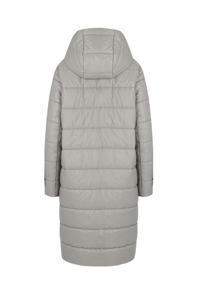 Пальто на каждый день из пальтовой ткани, демисезонное Elema 5-13059-1-170 светло-серый - фото 3