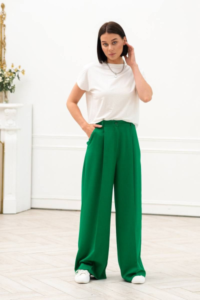 Брюки Ivera 2052 тем. зеленый - фото 4