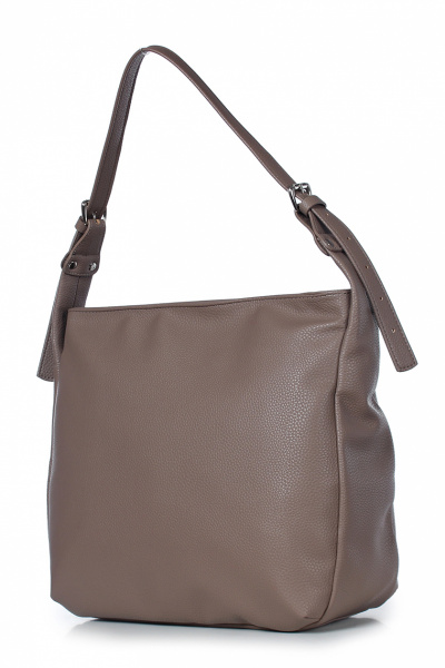 Эко кожа бежевая сумка на молнии с регулировкой ручки Galanteya 45722.23с533к45 бежевый_т. - фото 1