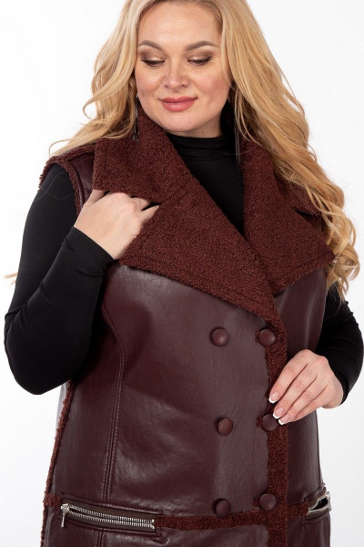 Жилет Celentano 2027.2 шоколад - фото 14