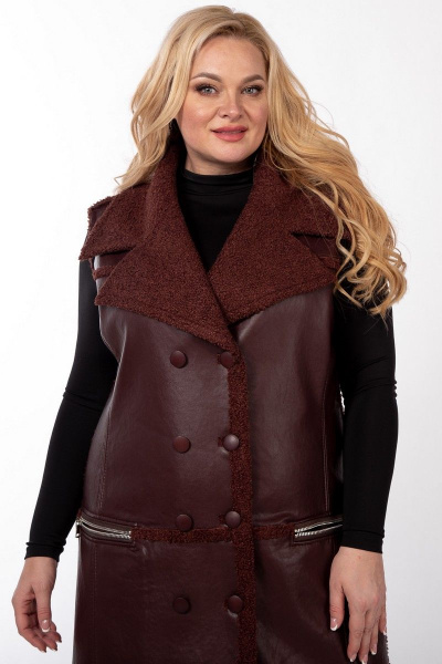 Жилет Celentano 2027.2 шоколад - фото 13