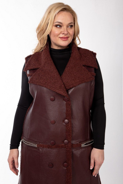 Жилет Celentano 2027.2 шоколад - фото 12