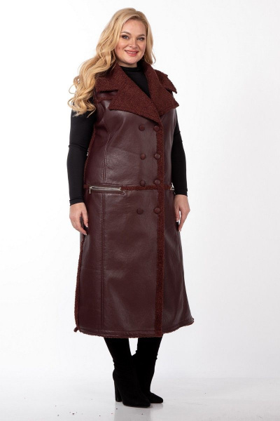 Жилет Celentano 2027.2 шоколад - фото 9