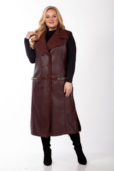 Жилет Celentano 2027.2 шоколад - фото 8