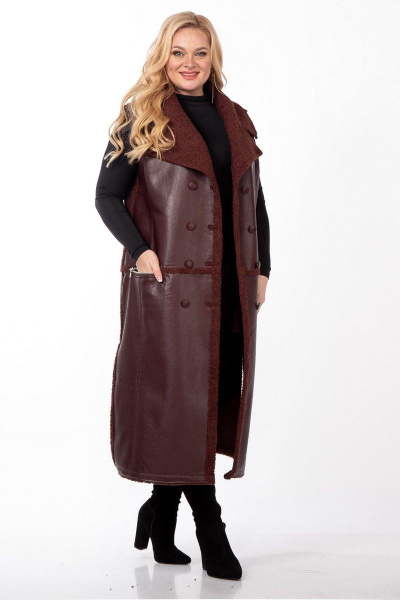 Жилет Celentano 2027.2 шоколад - фото 6