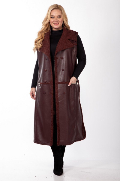 Жилет Celentano 2027.2 шоколад - фото 4