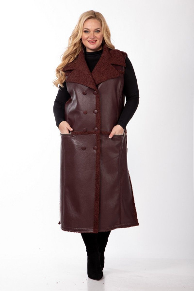 Жилет Celentano 2027.2 шоколад - фото 3