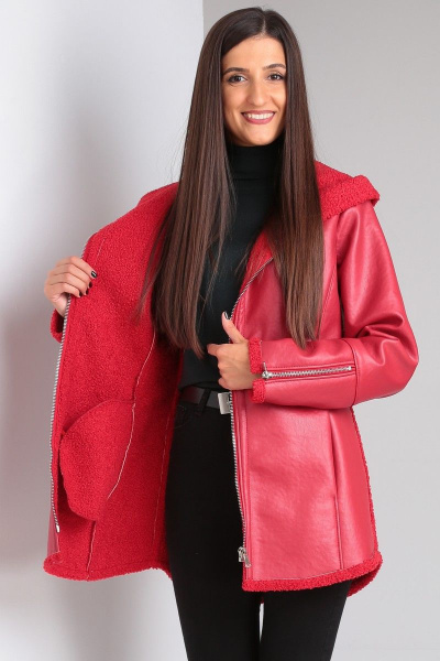 Дубленка Celentano 2028.1 алый - фото 5
