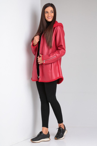Дубленка Celentano 2028.1 алый - фото 4