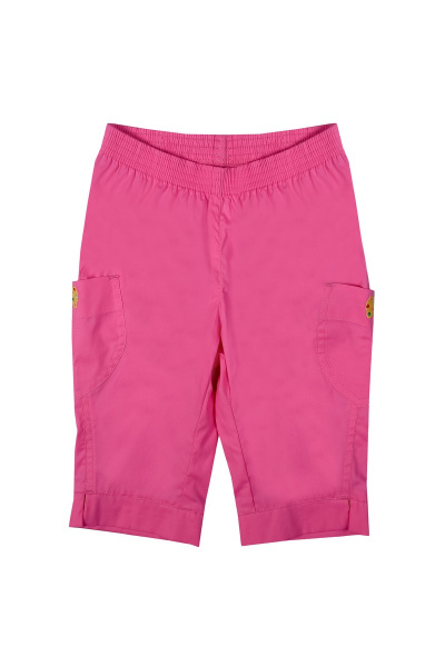 Розовые капри из хлопка с карманами и вышивкой Bell Bimbo 161049 розовый - фото 2