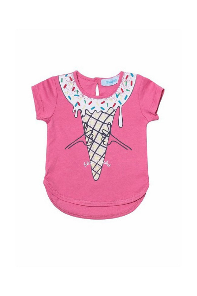 Детская розовая майка из трикотажа с водной печатью Bell Bimbo 170034 розовый - фото 2