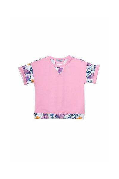 Детская майка из хлопка с декоративной печатью Bell Bimbo 170235 св.розовый - фото 2