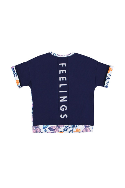 Детская хлопковая майка с контрастными вставками Bell Bimbo 170235 бабочки - фото 2