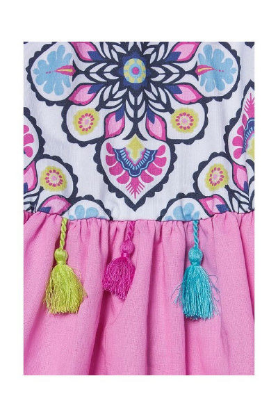 Платье летнее из муслина с печатью и воланом Bell Bimbo 171093 лиловый - фото 3